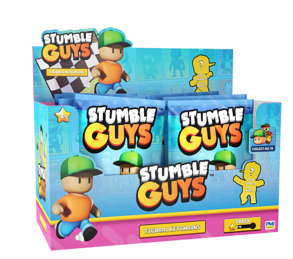 Stumble Guys 2” Collectible Figural Keychains – Mystery Blind Bag (1-Pack)