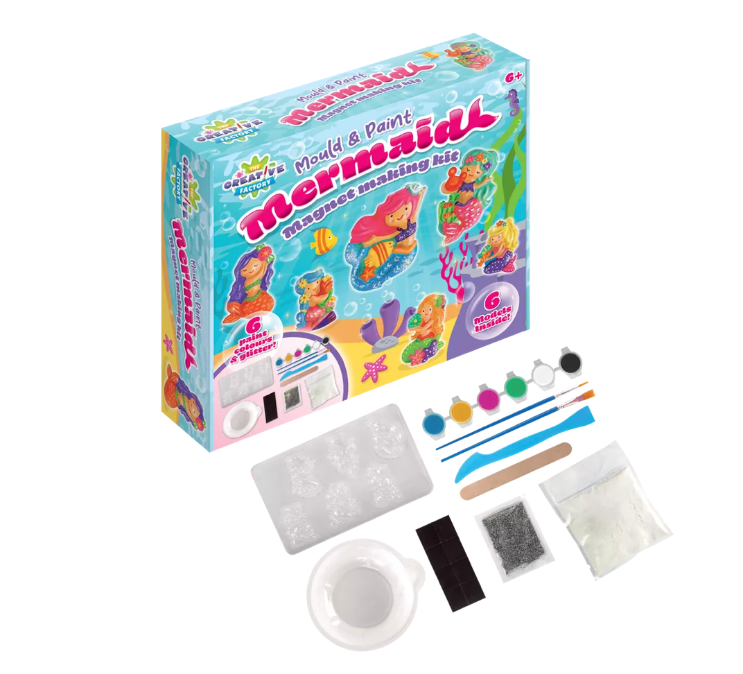 Craft Kit Mould & Paint Mermaid – Creative Factory Magnet Making Kit