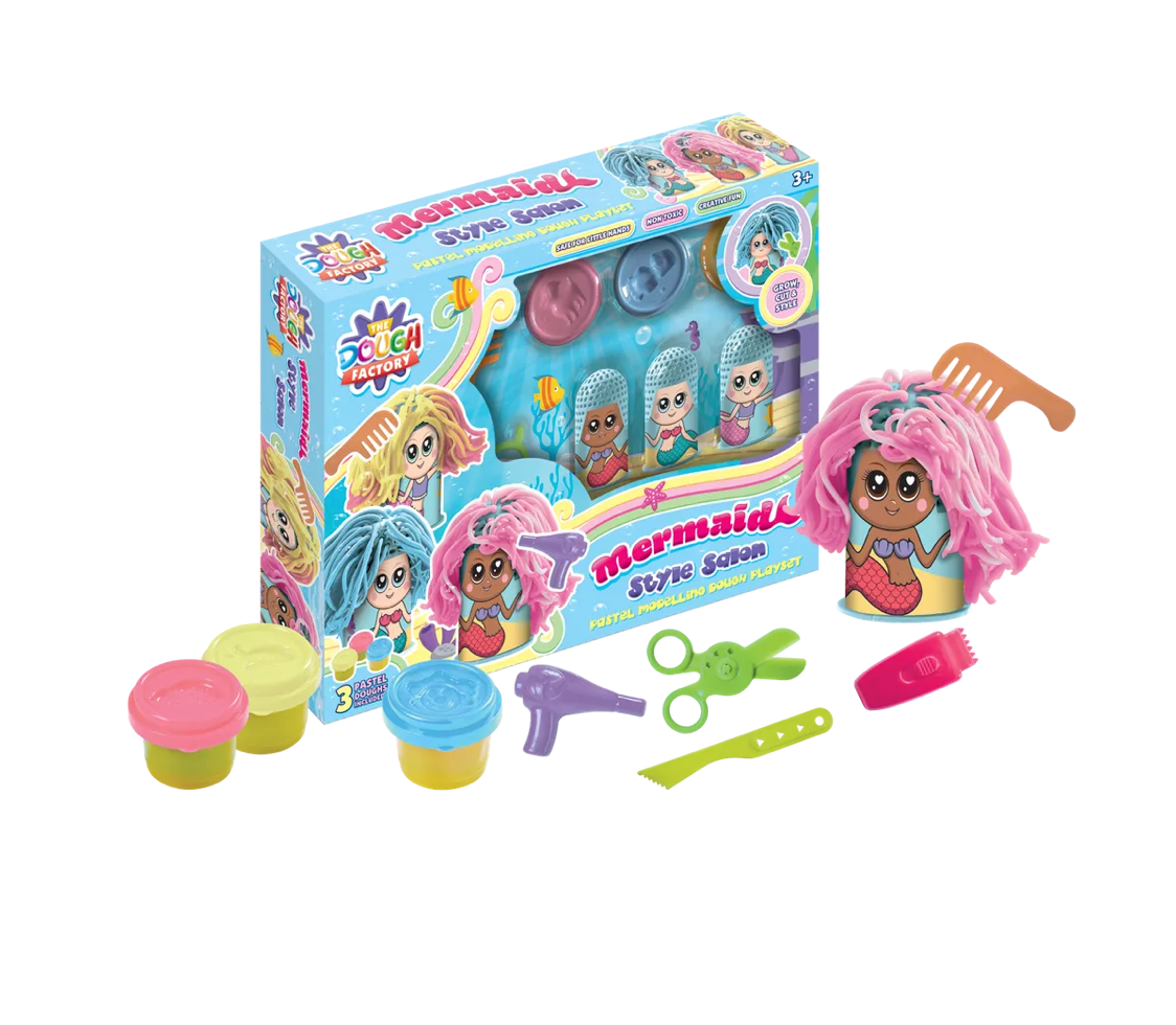 Mermaid Hair Dough Set – Creative Play Studio for Kids