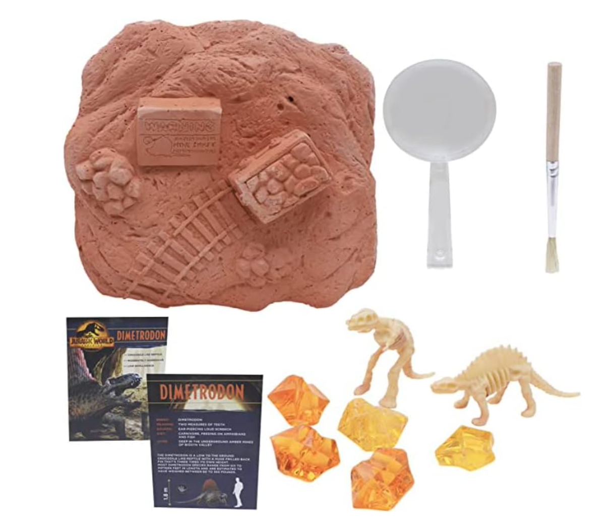 Jurassic World Dominion: Amber Mine Excavation Set – Dinosaur Dig & Fossil Discovery Kit
