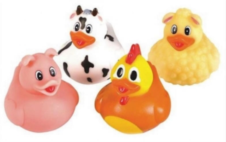 Farm Animal Rubber Duck – Cute Bathtime and Playtime Fun