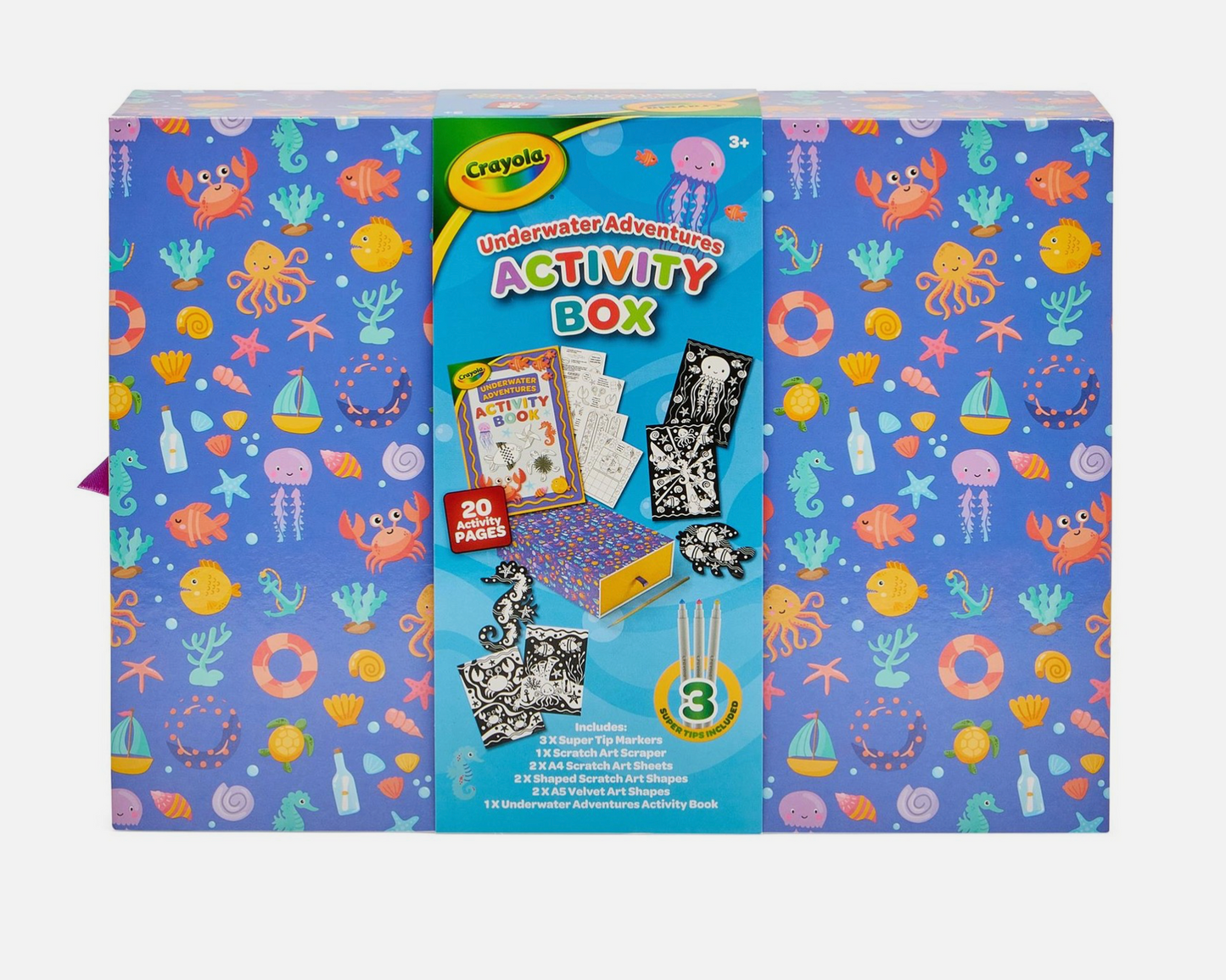 Crayola Finger Printing Activity Box – Mess-Free Creative Fun for Kids Aged 3+