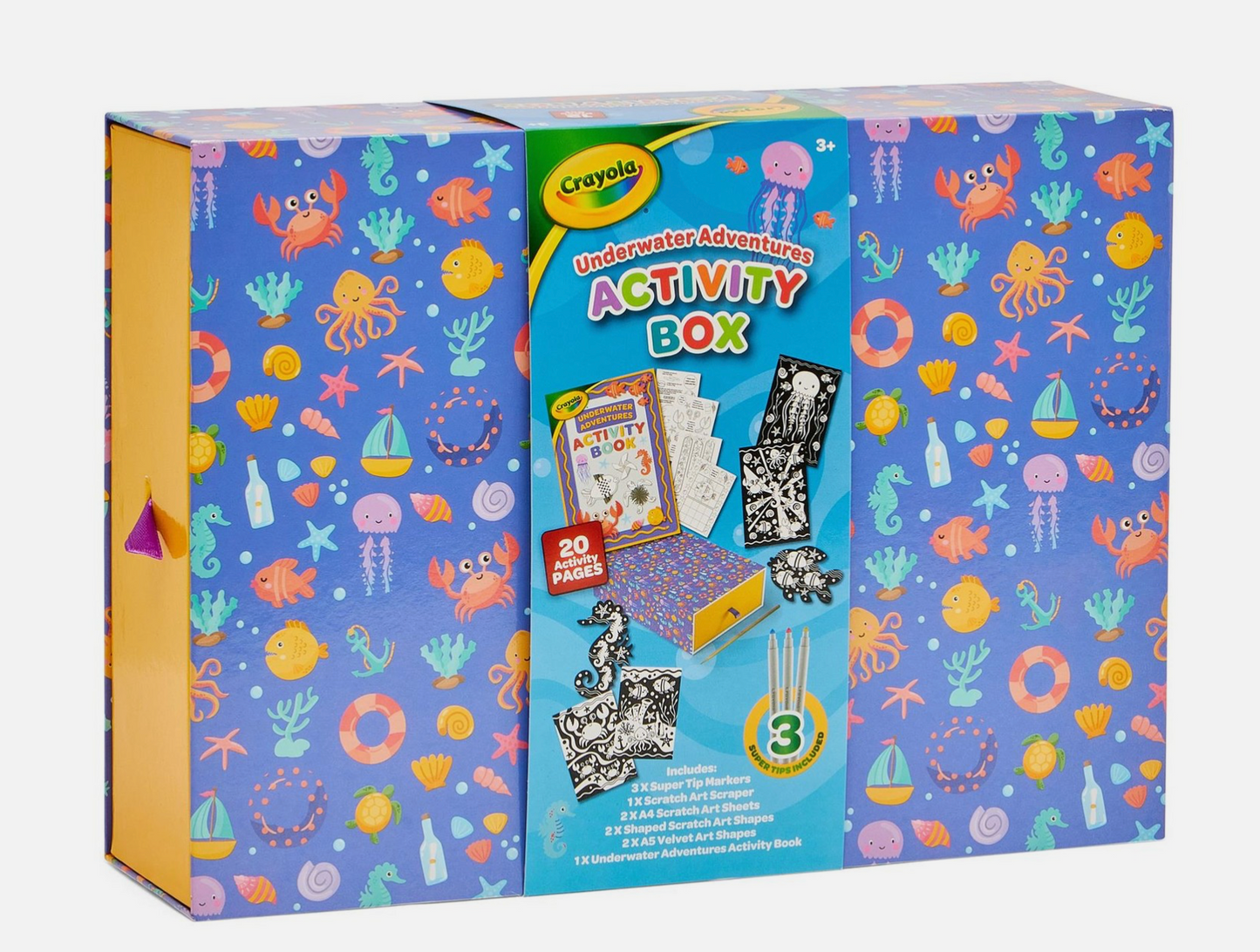 Crayola Finger Printing Activity Box – Mess-Free Creative Fun for Kids Aged 3+
