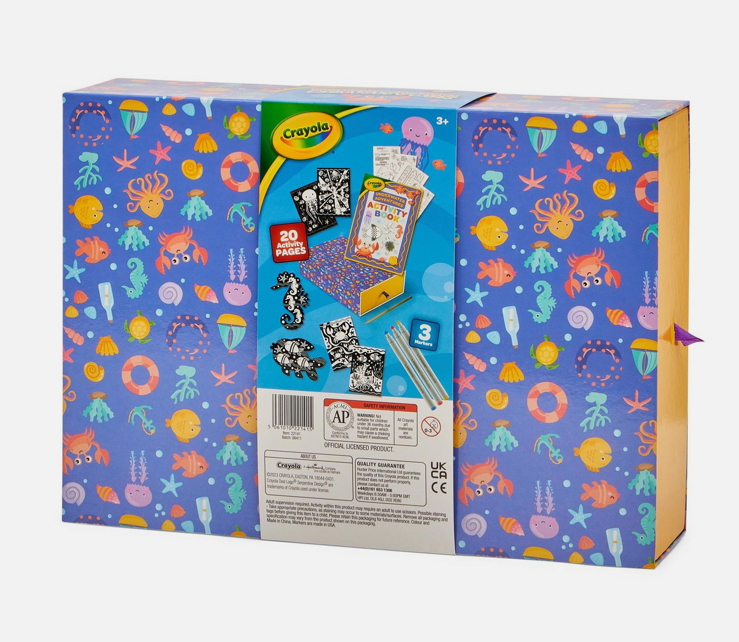 Crayola Finger Printing Activity Box – Mess-Free Creative Fun for Kids Aged 3+