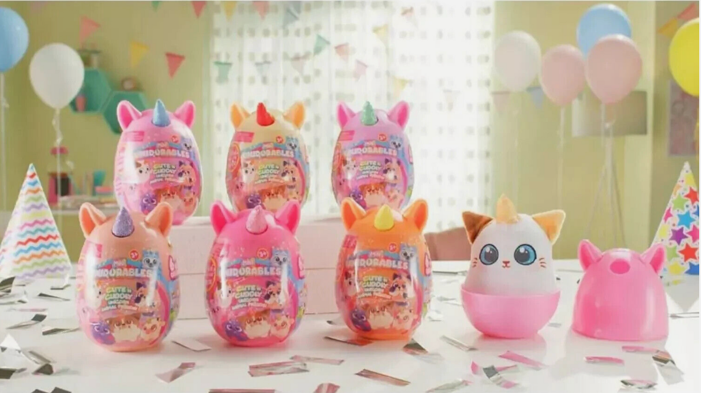 Mini Unidorables – Soft Plush Surprise Unicorn Animal Friends (Ages 3+)