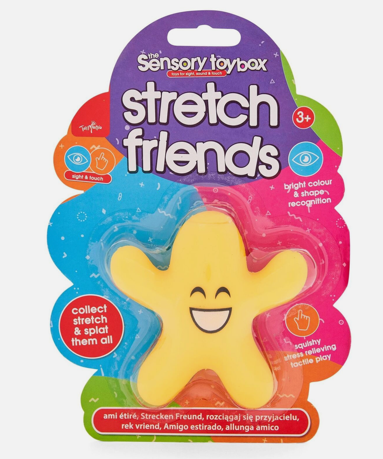 Toy Mania Stretch Friends – Squishy, Stretchy Sensory Toy Figures for Kids Aged 3+