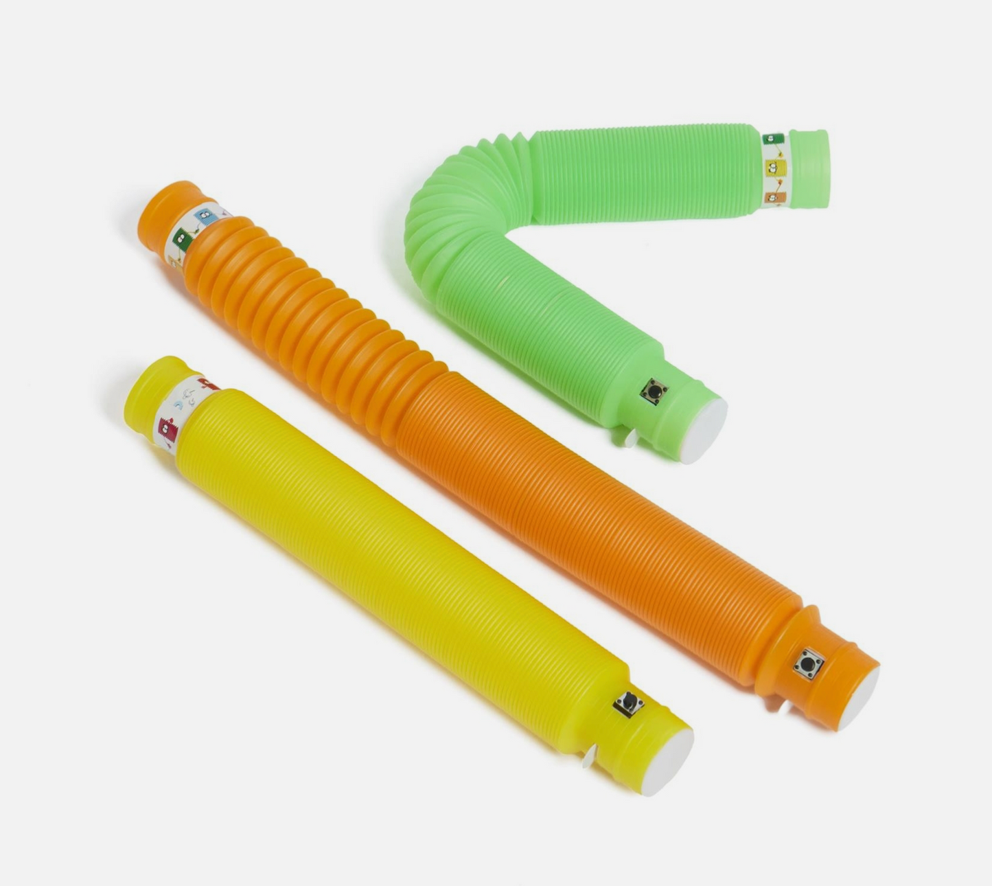 3-Pack Medium Light-Up LED Sensory Pop Tubes – Glow, Twist & Pop Fun for Ages 3+