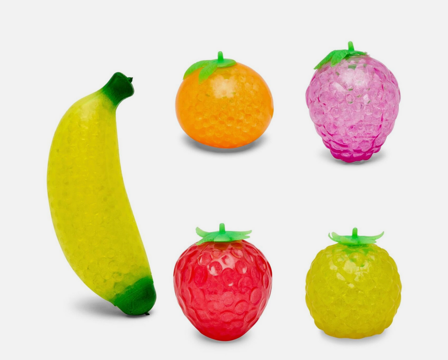 Toy Mania 5 Pack Fruit Squishies – The Sensory Toy Box for Tactile Fun (Ages 3+)