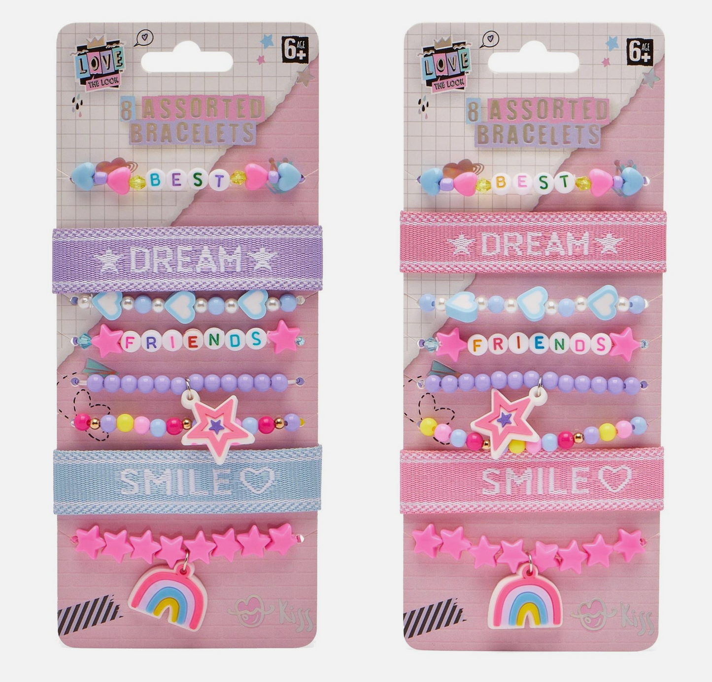 Love The Look 8-Pack Children’s Friendship Bracelets – Colourful, Adjustable & Perfect for Sharing (Ages 6+)