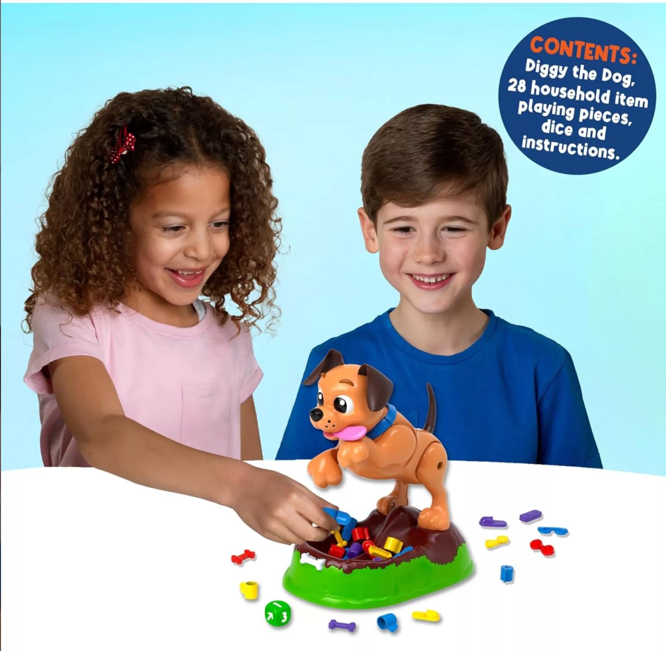 Diggy The Dog: Hide-and-Seek Board Game – Fun Family Game for Kids Aged 3+