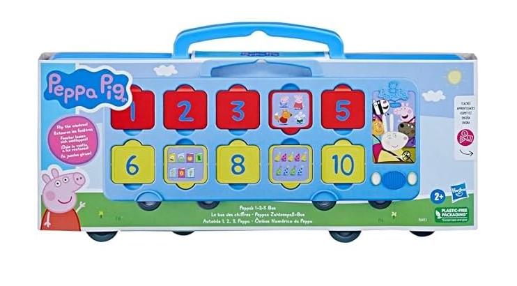Peppa Pig 1-2-3 Bus Interactive Preschool Learning Toy | Educational Toy for Toddlers & Preschoolers |