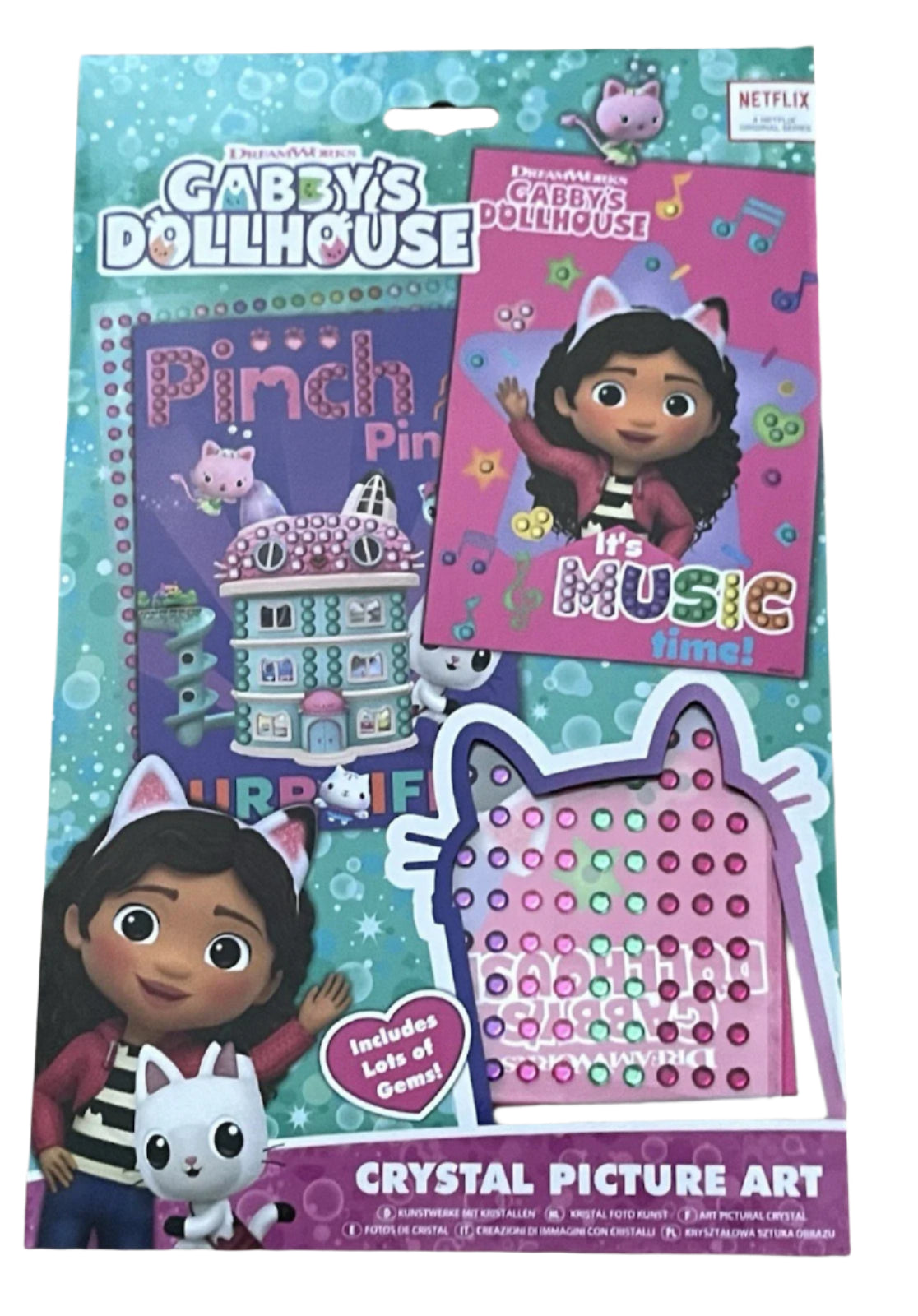 Sparkle and Create with Gabby’s Dollhouse Crystal Picture Art Set!