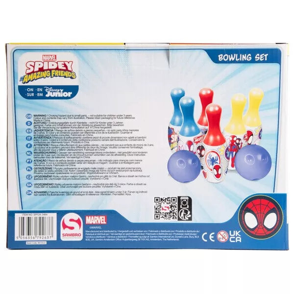 Marvel Spidey and His Amazing Friends Spidey Bowling Set – Fun Action Bowling Game for Kids