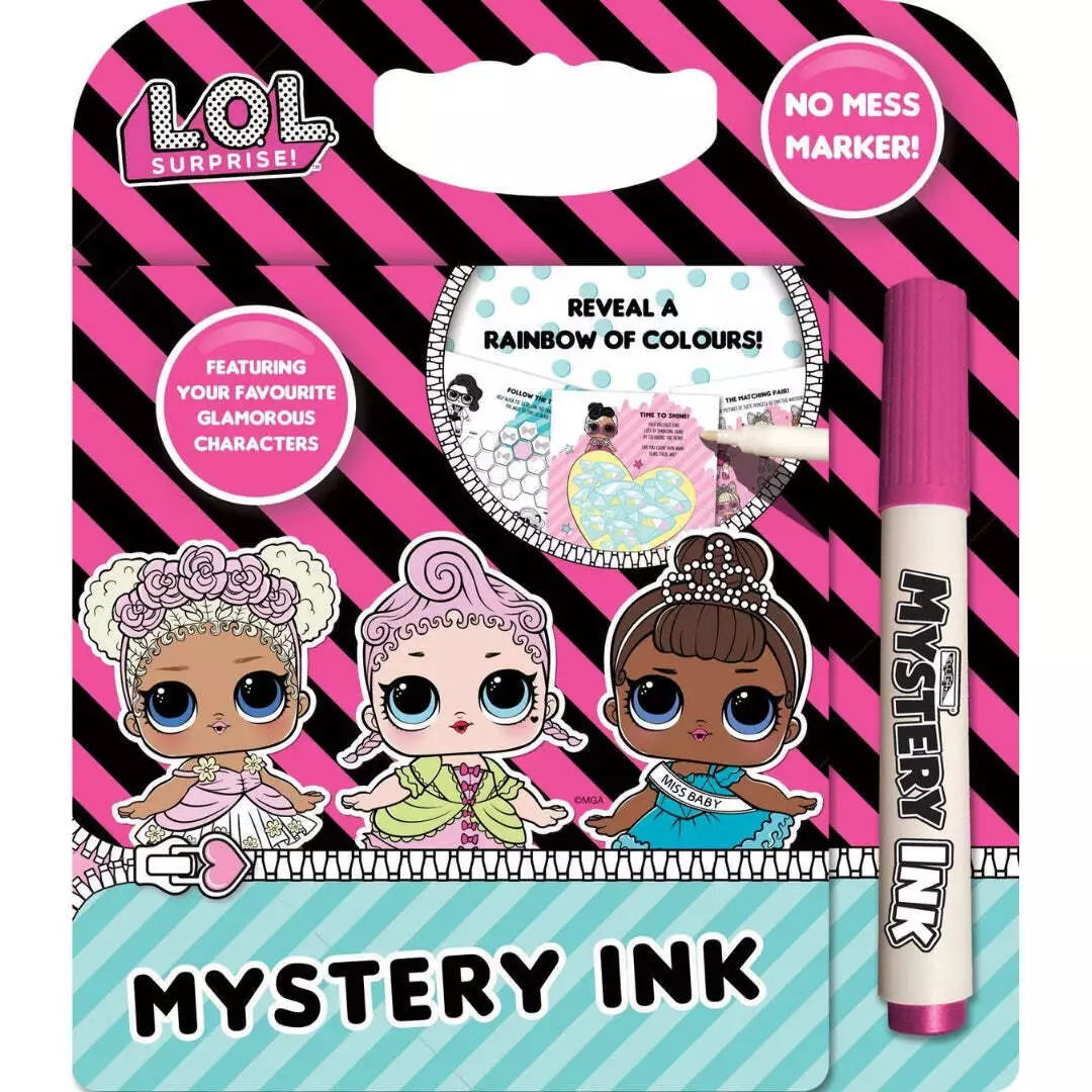 L.O.L. Surprise! Mystery Ink Colouring Book with Magic Marker – Mess-Free Colouring Fun for Kids!