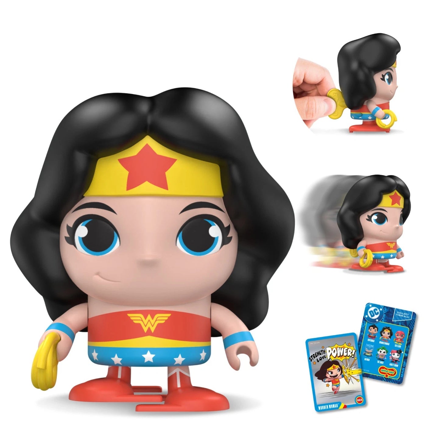 Wind-Upz Wonder Woman (with Lasso of Truth) – DC Comics Wind-Up Hero Collectible ⭐🛡️✨