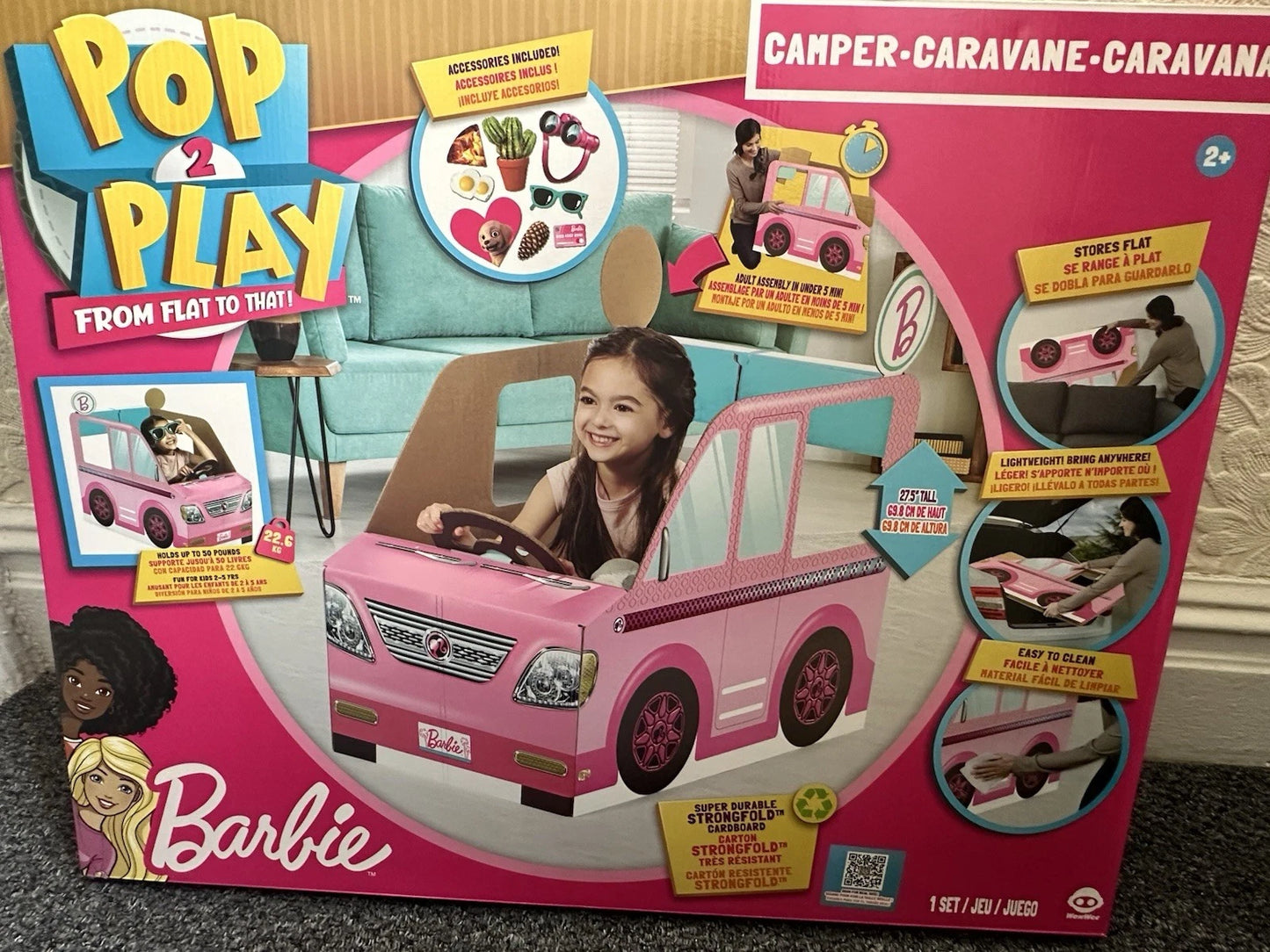 BARBIE POP 2 PLAY CAMPER