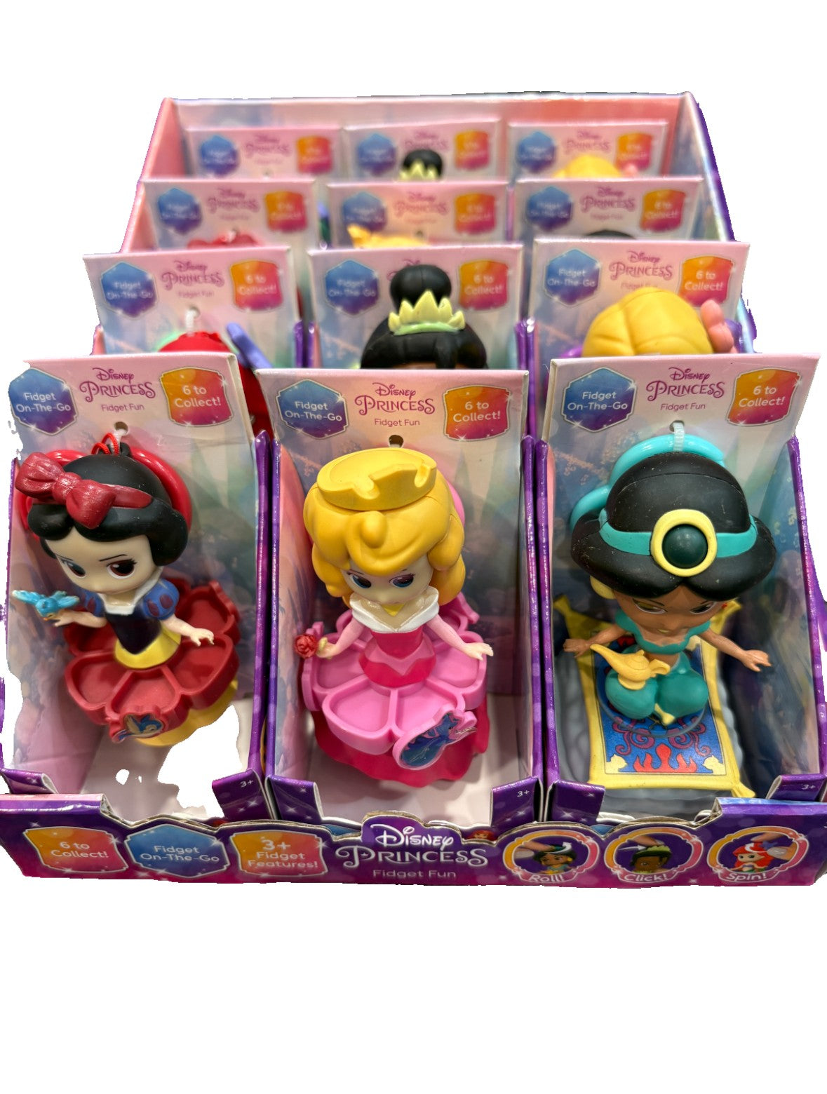 Assorted Disney Princess Fidget Dolls – Sensory Fun Meets Magical Play!