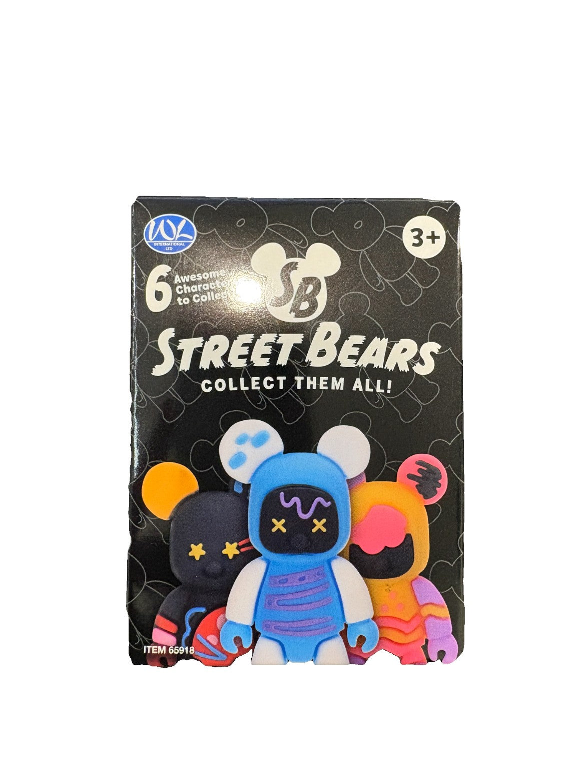 8cm Street Bears Blind Box | 6 Assorted Collectible Figures | Surprise Toy Miniatures for Kids & Collectors