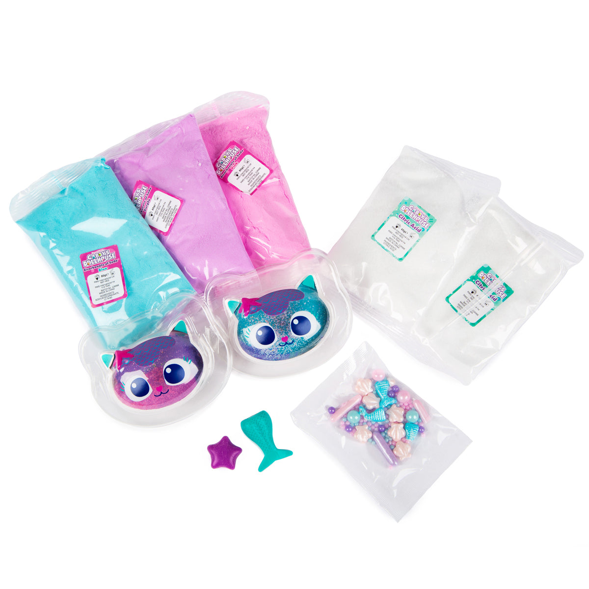 Gabby's Dollhouse Make Your Own Bath Bomb Surprise Set – Creative DIY Craft Kit for Kids