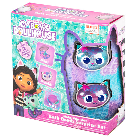Gabby's Dollhouse Make Your Own Bath Bomb Surprise Set – Creative DIY Craft Kit for Kids