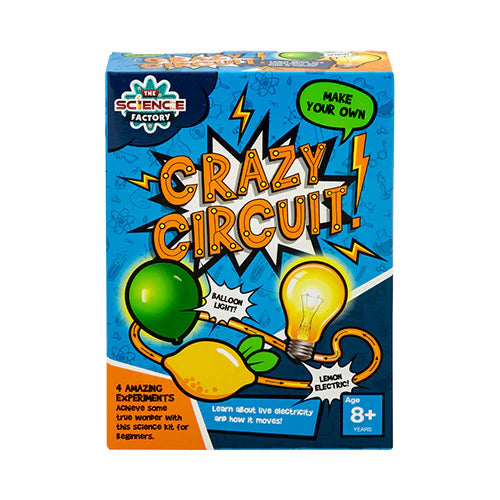 Science Factory Make Your Own Crazy Circuit Kit – Fun Electrical Experiments for Kids 8+