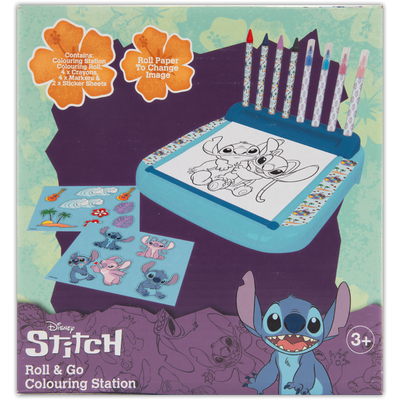 Disney Stitch Roll & Go Colouring Station