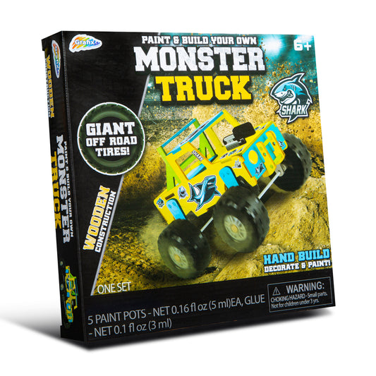 Paint and Build Your Own Monster Truck Craft Kit – Creative Fun for Kids