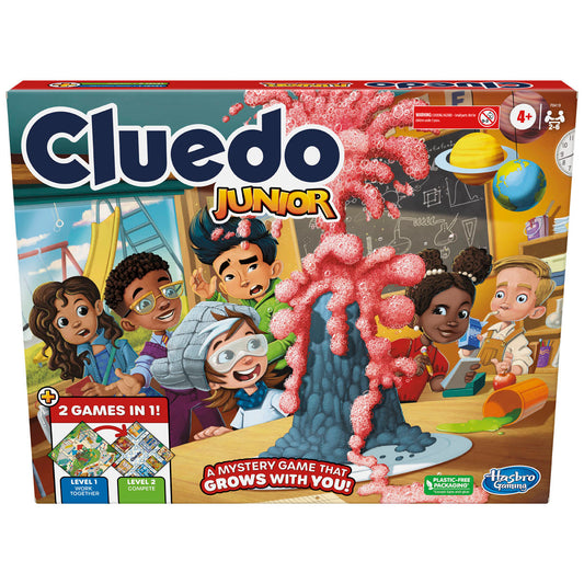 Cluedo Junior 2-in-1 Game – Double-Sided Mystery Board Game for Kids | Classic Clue Fun with 2 Levels of Play | Ages 4+ | 2-6 Players