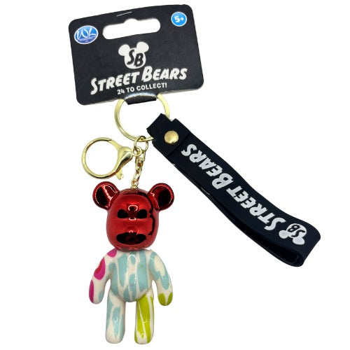 3D Street Bears Keychain & Strap | 24 Assorted Collectible Designs