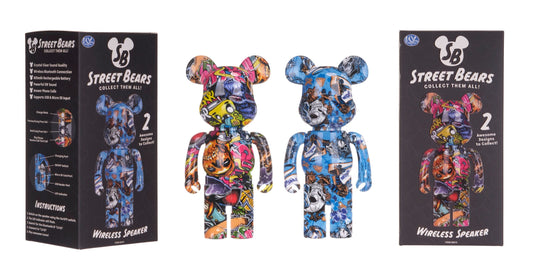 Street Bears Wireless Speaker – 2 Assorted Designs | Portable Bluetooth Speaker for Kids & Teens 🎵🐻