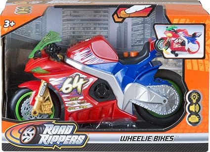 ROAD RIPPERS ASSORTED MOTOR BIKES – Motorized Toy Bike with Lights, Sounds & Wheelie Action | 10" Race Motorcycle for Kids Ages 3+