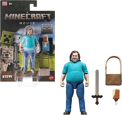 Mattel Minecraft Action Figure & Accessories Set – 4-inch