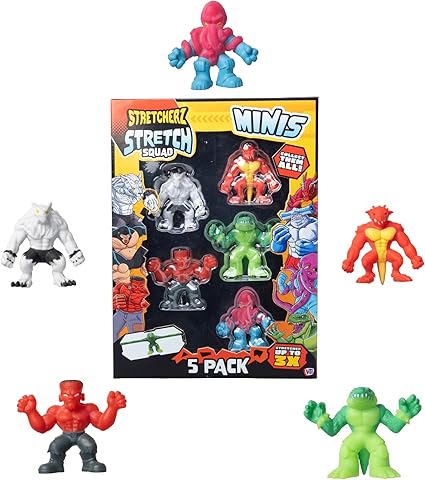 Stretcherz 5 Pack Stretch Minis – Fun, Flexible, and Collectible Mini ...