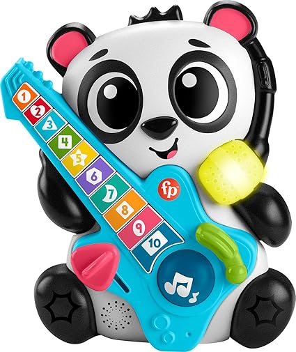 Fisher-Price Baby Learning Toy Link Squad Jam & Count Panda – Music, Lights & Learning Fun for Ages 9+ Months