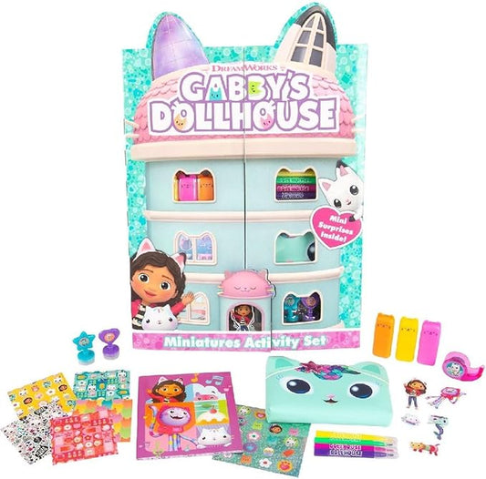 Dollhouse Miniatures Activity Set – Creative Craft Kit with Pencil Case, Scrapbook & More! 🎀✨