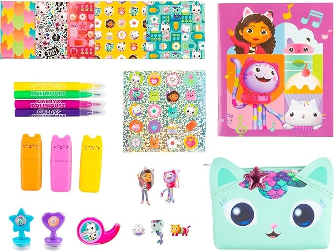 Dollhouse Miniatures Activity Set – Creative Craft Kit with Pencil Case, Scrapbook & More! 🎀✨