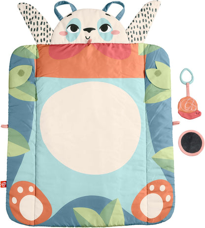Fisher-Price Roly-Poly Panda Play Mat – 3-in-1 Baby Activity Gym for Lay & Play, Tummy Time & Travel