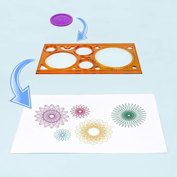 Quickdraw Spiral Art Kit for Kids – Create Stunning Geometric Designs