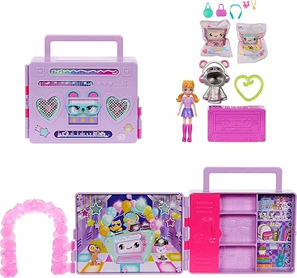 Polly Pocket Disco Dance Fashion Reveal – Sparkly Surprise Outfit Set for Ultimate Party Fun!