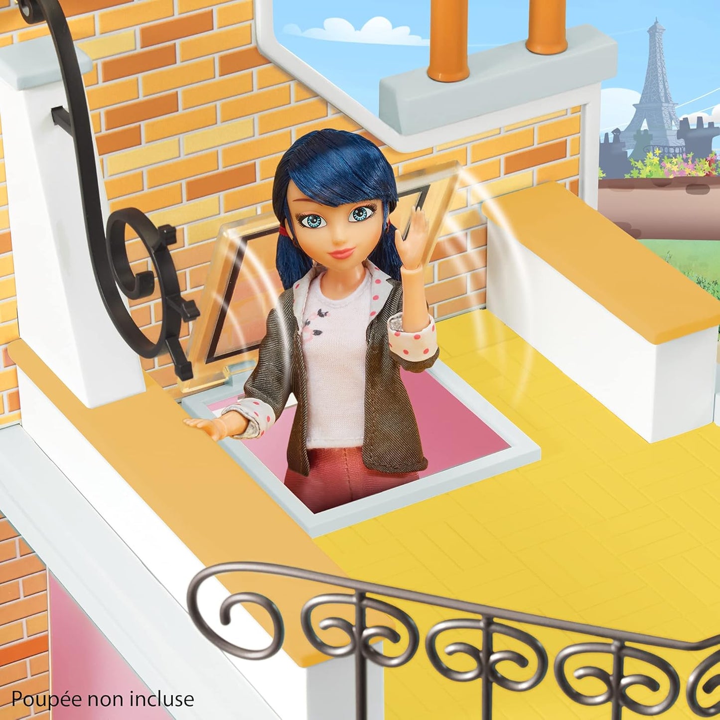 Miraculous Marinette Bedroom & Balcony 2-in-1 Play Set – Transforming Playhouse for Fans of Miraculous Ladybug!