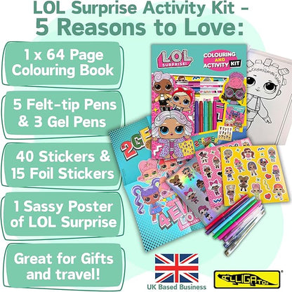 Unleash hours of creative fun with the LOL Surprise Colouring & Activity Kit!
