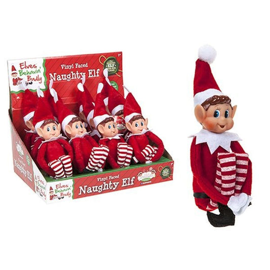 12 Inch Boy Christmas Naughty Elf – Fun Festive Companion for Holiday Mischief