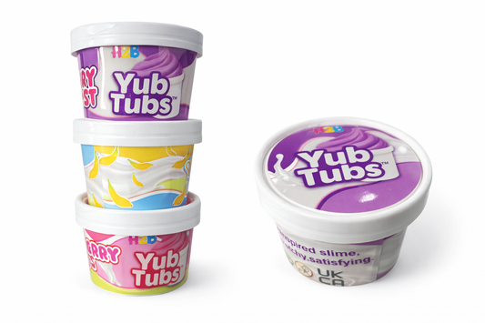 H2B Yub Tubs | Collectible Scented Slime Tubs | Stretchy, Swirly, Sensory Fun for Kids (Ages 3+)