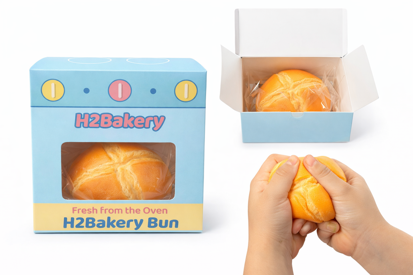 H2B Bakery Squishy – Fresh From The Oven Sensory Toy (Ages 3+)
