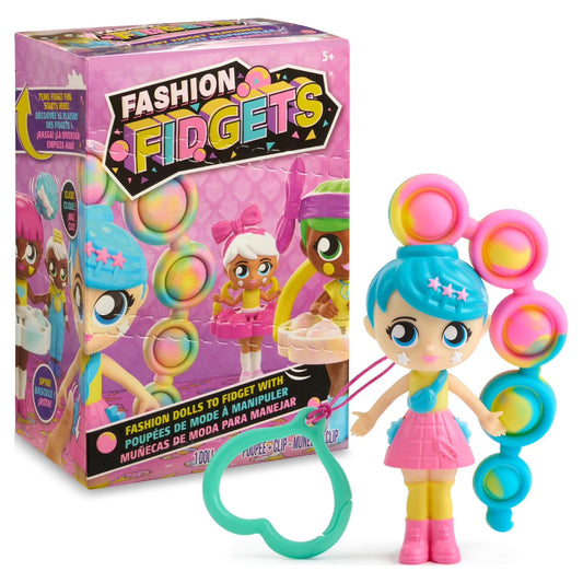 Wow Wee Fashion Fidgets – Collectible Fidget Doll with Clip