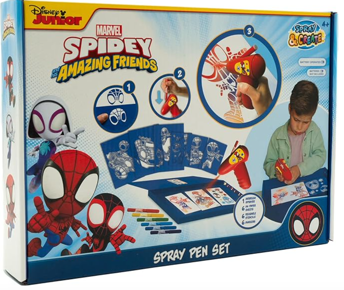 Spidey Battery-Operated Spray Pen Set