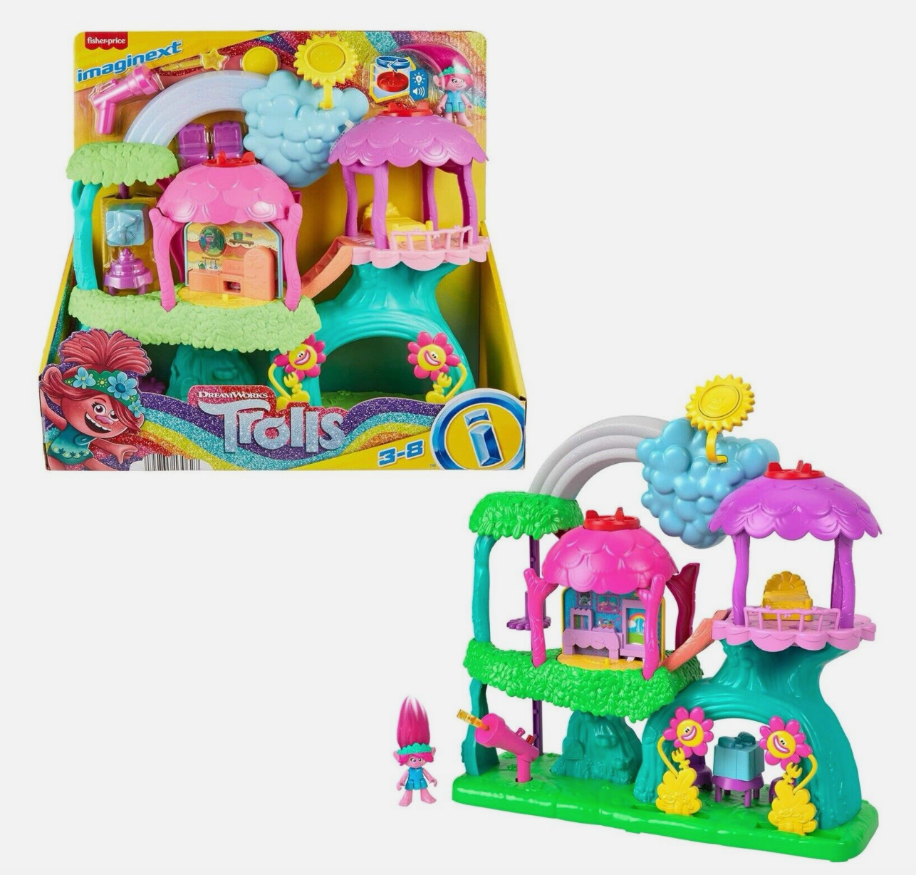 Imaginext Trolls Rainbow Treehouse