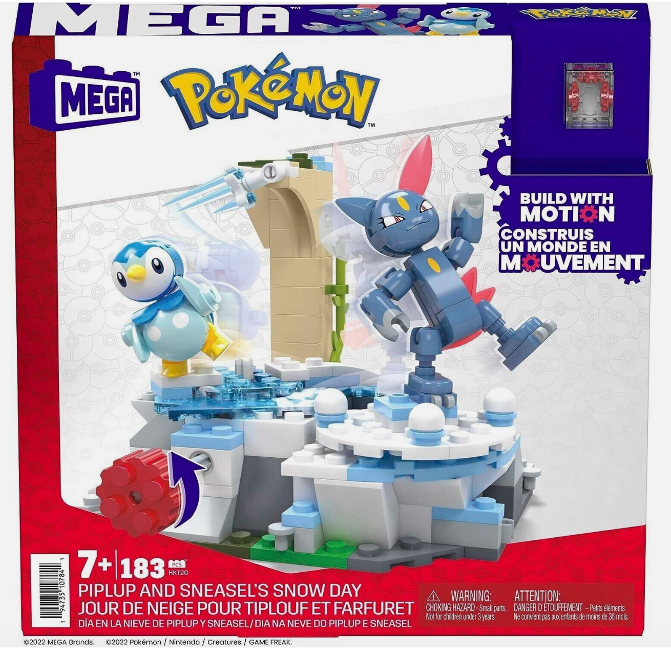 Mega Bloks Pokemon Piplup and Sneasel's Snow Day