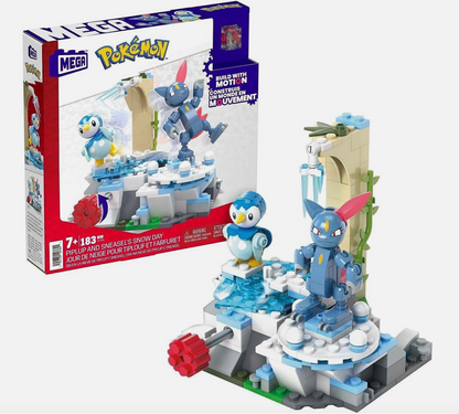 Mega Bloks Pokemon Piplup and Sneasel's Snow Day