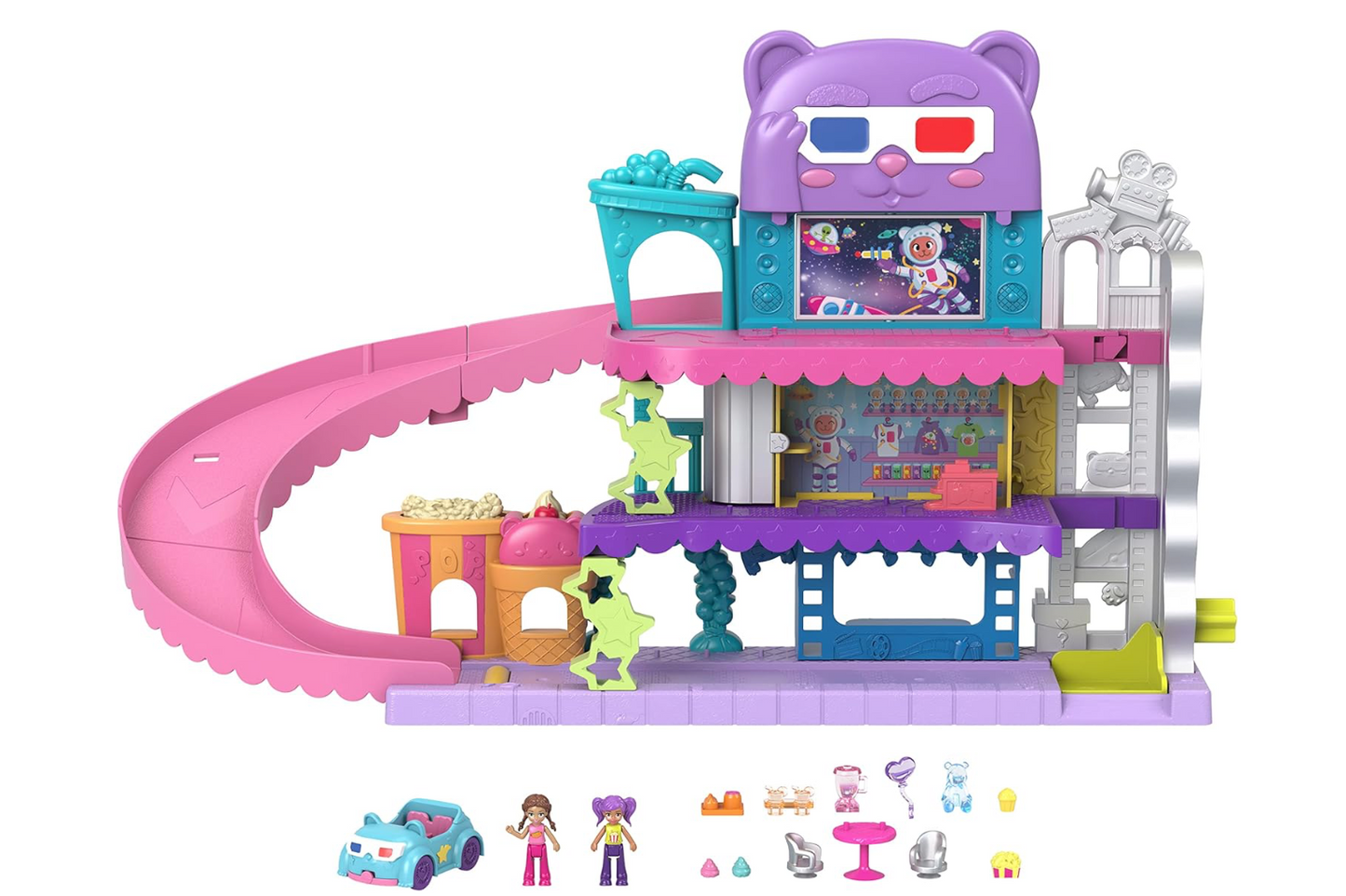 Polly Pocket Pollyville Drive-In Movie Theater